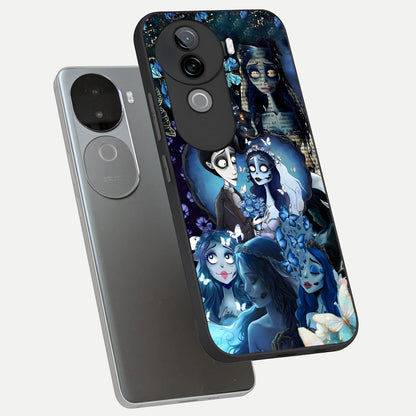  Butterfly Ghost Soul phone case for iQOO Z9s showing premium glass back cover with detailed artwork