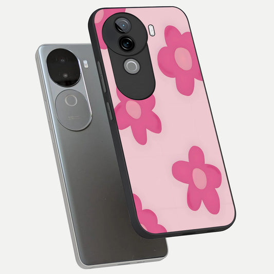  Candy Bloom Dreams phone case for iQOO Z9s showing premium glass back cover with detailed artwork