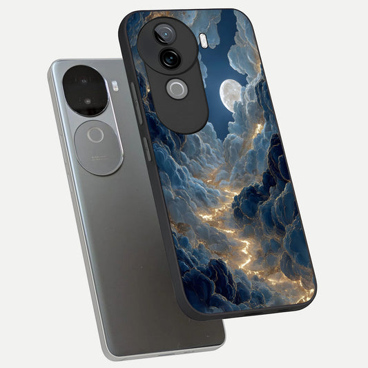  Celestial Cloud Road phone case for iQOO Z9s showing premium glass back cover with detailed artwork