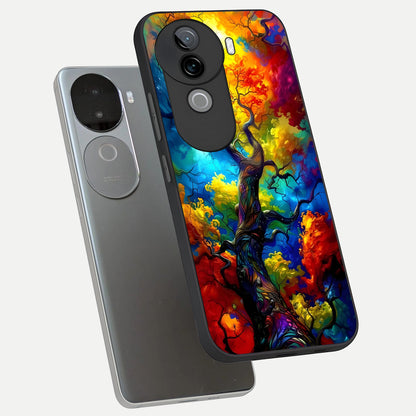  Colorful Soda Bottles phone case for iQOO Z9s showing premium glass back cover with detailed artwork