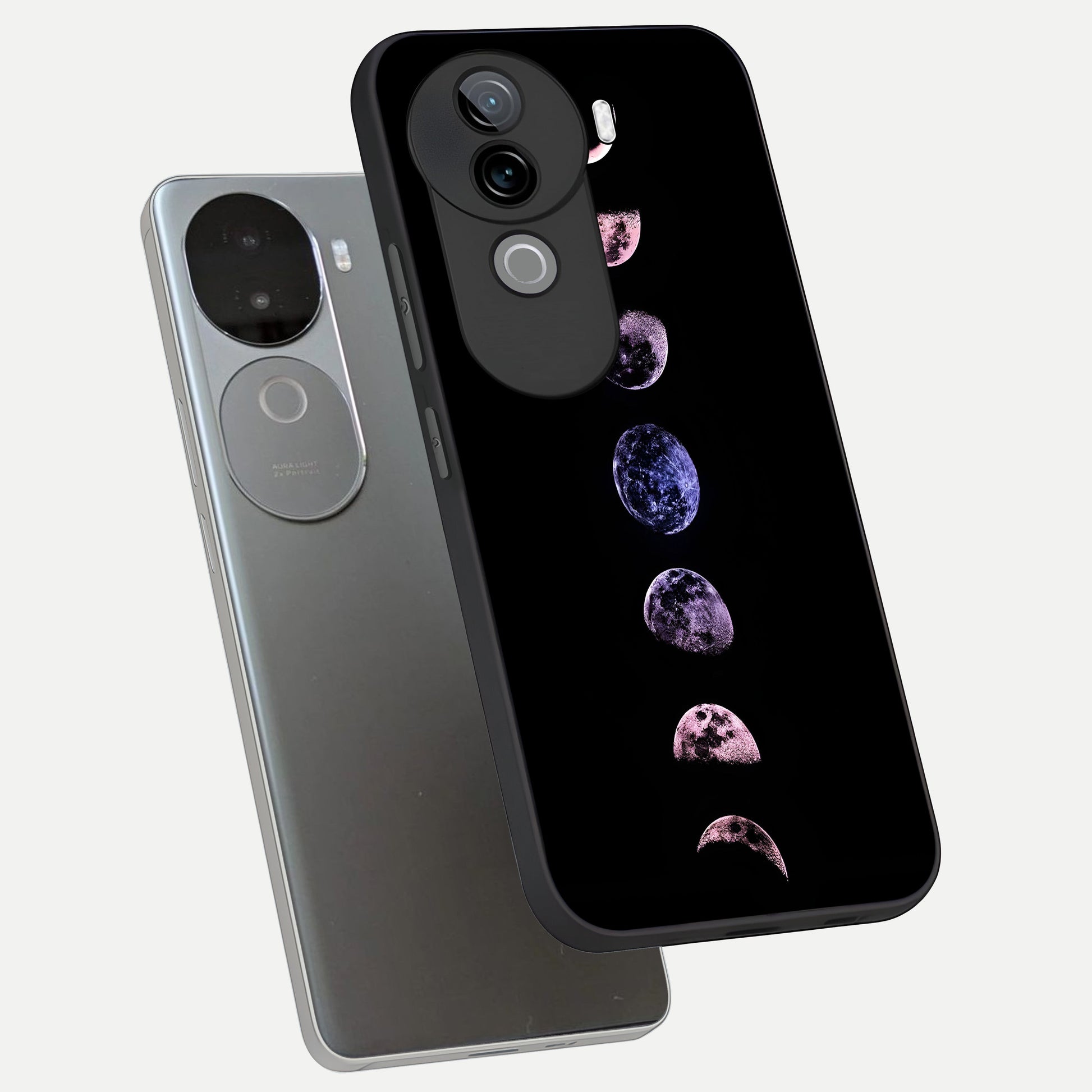  Crimson All Planets phone case for iQOO Z9s showing premium glass back cover with detailed artwork