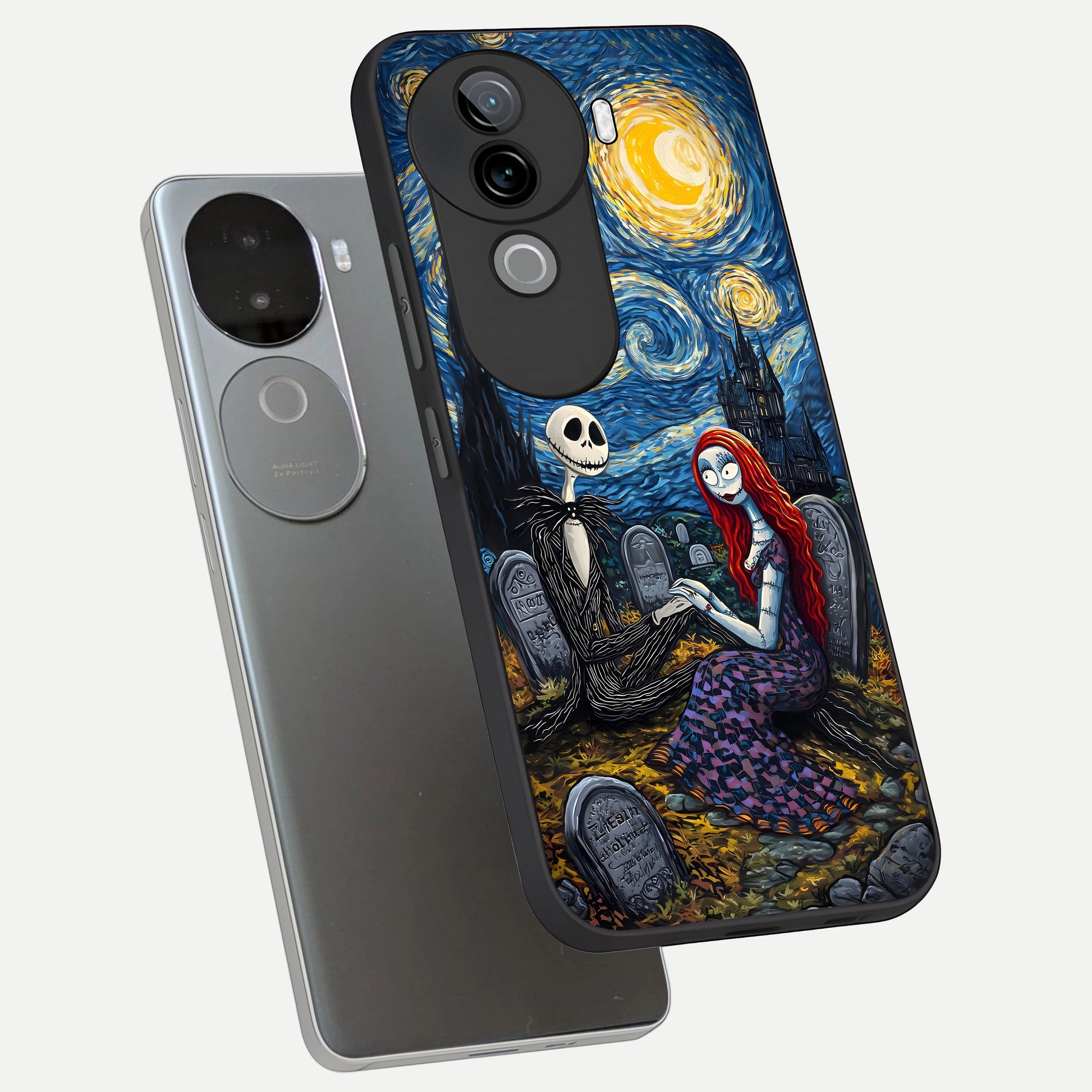  Eternal Night Love phone case for iQOO Z9s showing premium glass back cover with detailed artwork