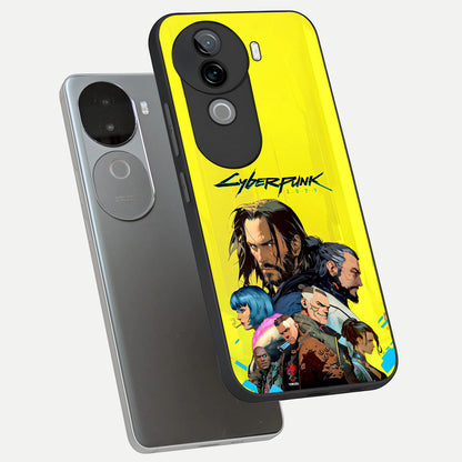  Neon Rebel Genesis phone case for iQOO Z9s showing premium glass back cover with detailed artwork