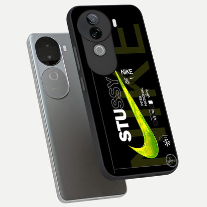  Neon Street Edition phone case for iQOO Z9s showing premium glass back cover with detailed artwork