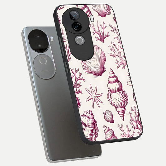  Pink Power Sparks phone case for iQOO Z9s showing premium glass back cover with detailed artwork