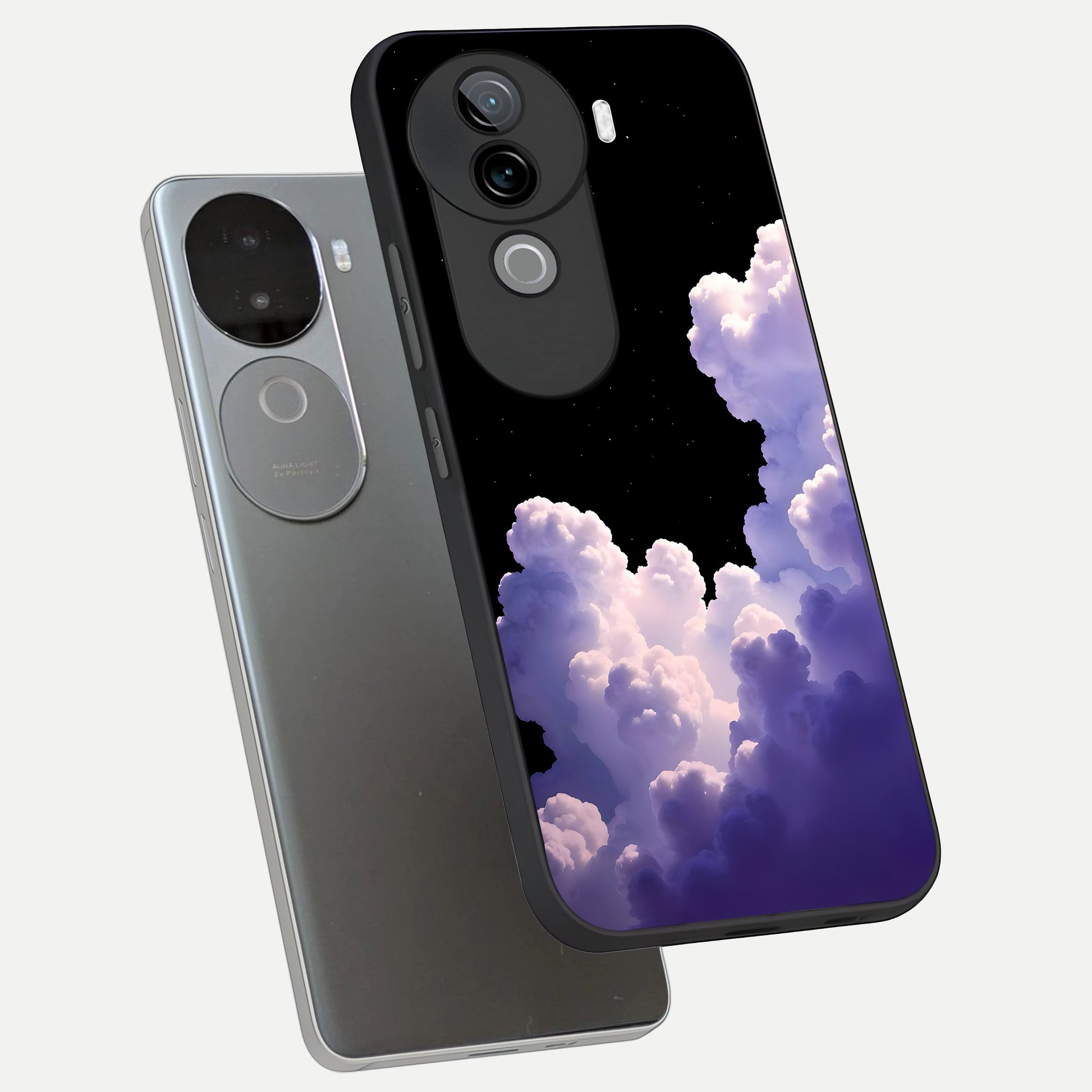  Starlit Night Whispers phone case for iQOO Z9s showing premium glass back cover with detailed artwork