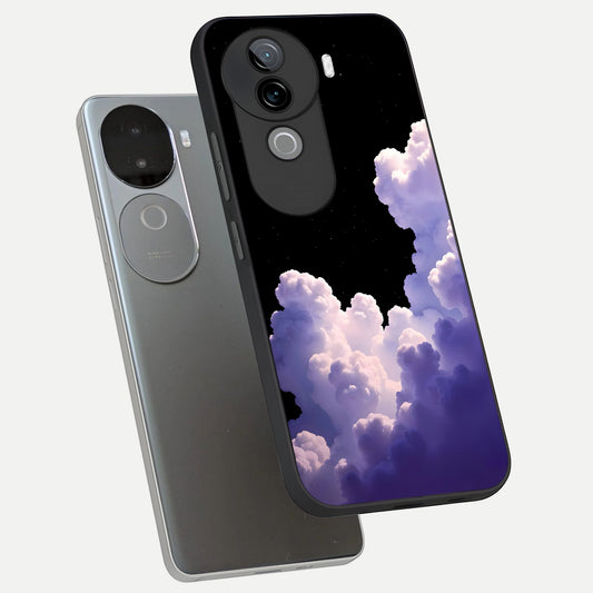  Starlit Night Whispers phone case for iQOO Z9s showing premium glass back cover with detailed artwork