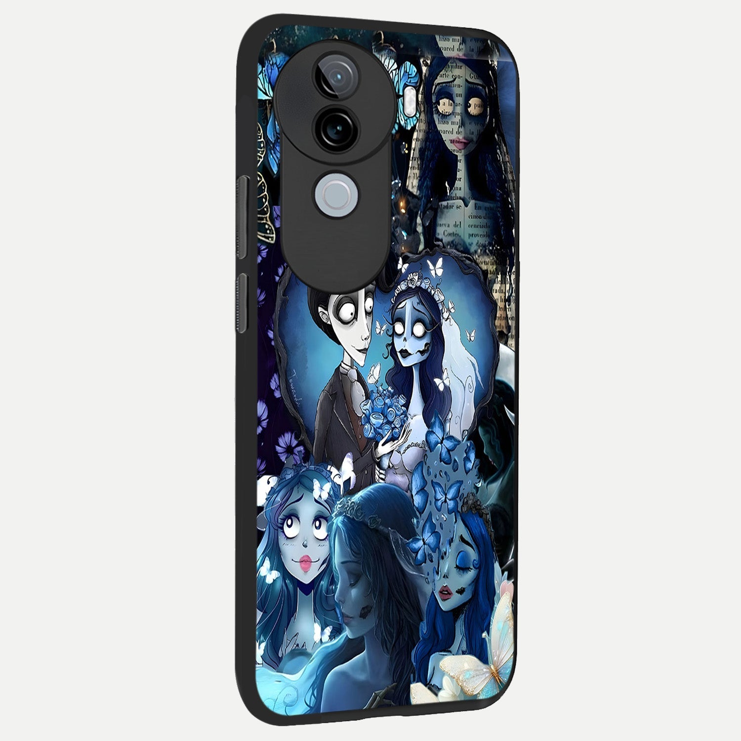  Butterfly Ghost Soul back cover for iQOO Z9s slim fit glass case with vibrant aesthetic design