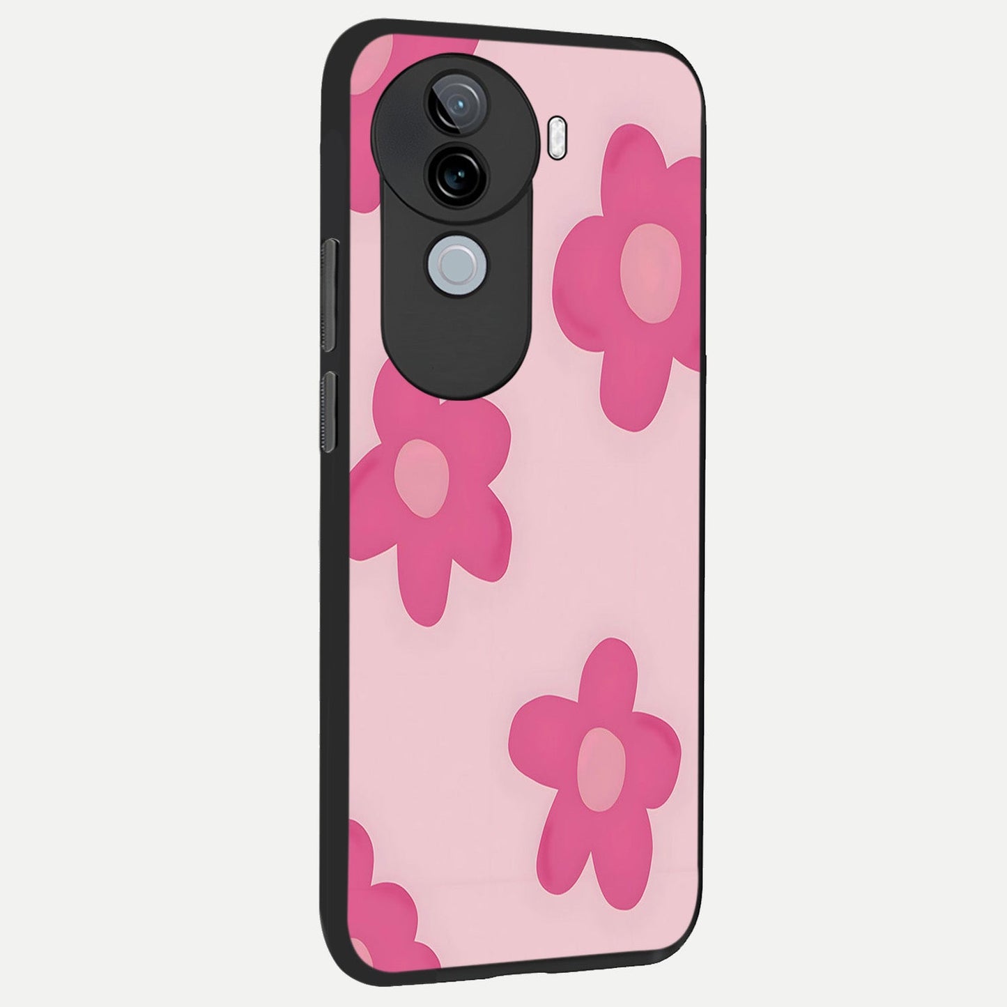  Candy Bloom Dreams back cover for iQOO Z9s slim fit glass case with vibrant aesthetic design