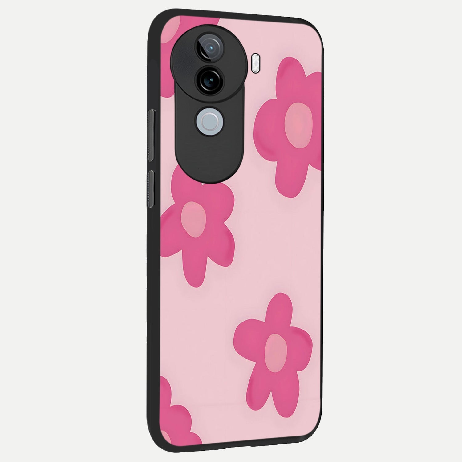  Candy Bloom Dreams back cover for iQOO Z9s slim fit glass case with vibrant aesthetic design