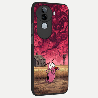  Courage Under Sky back cover for iQOO Z9s slim fit glass case with vibrant aesthetic design