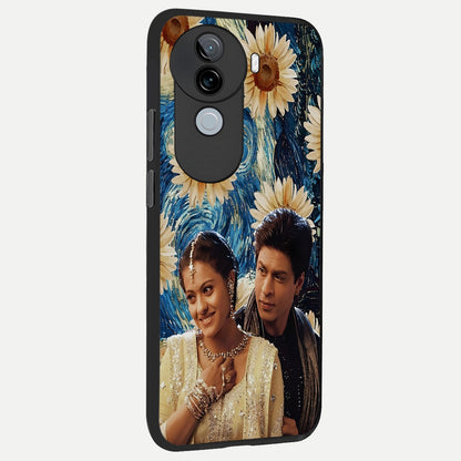  Eternal Love Story back cover for iQOO Z9s slim fit glass case with vibrant aesthetic design