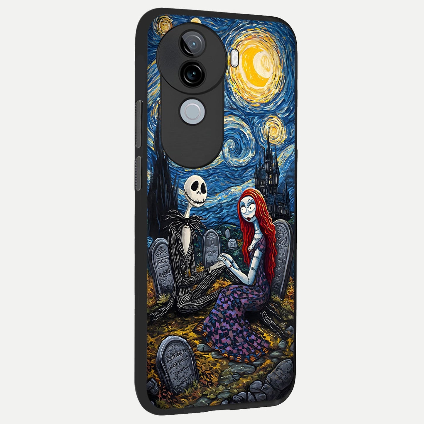  Eternal Night Love back cover for iQOO Z9s slim fit glass case with vibrant aesthetic design
