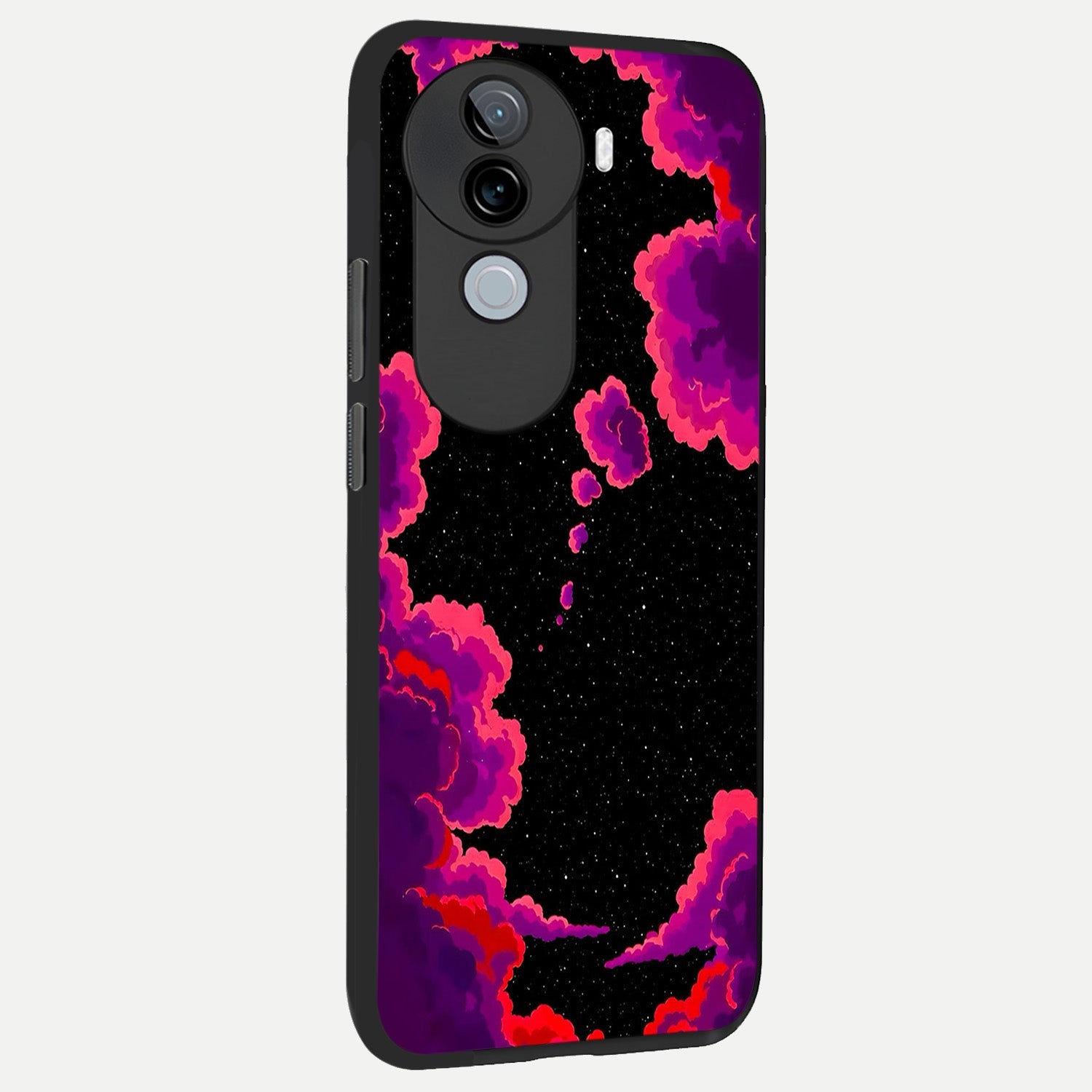  Galaxy Dream Frame back cover for iQOO Z9s slim fit glass case with vibrant aesthetic design