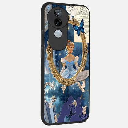  Midnight Queen back cover for iQOO Z9s slim fit glass case with vibrant aesthetic design