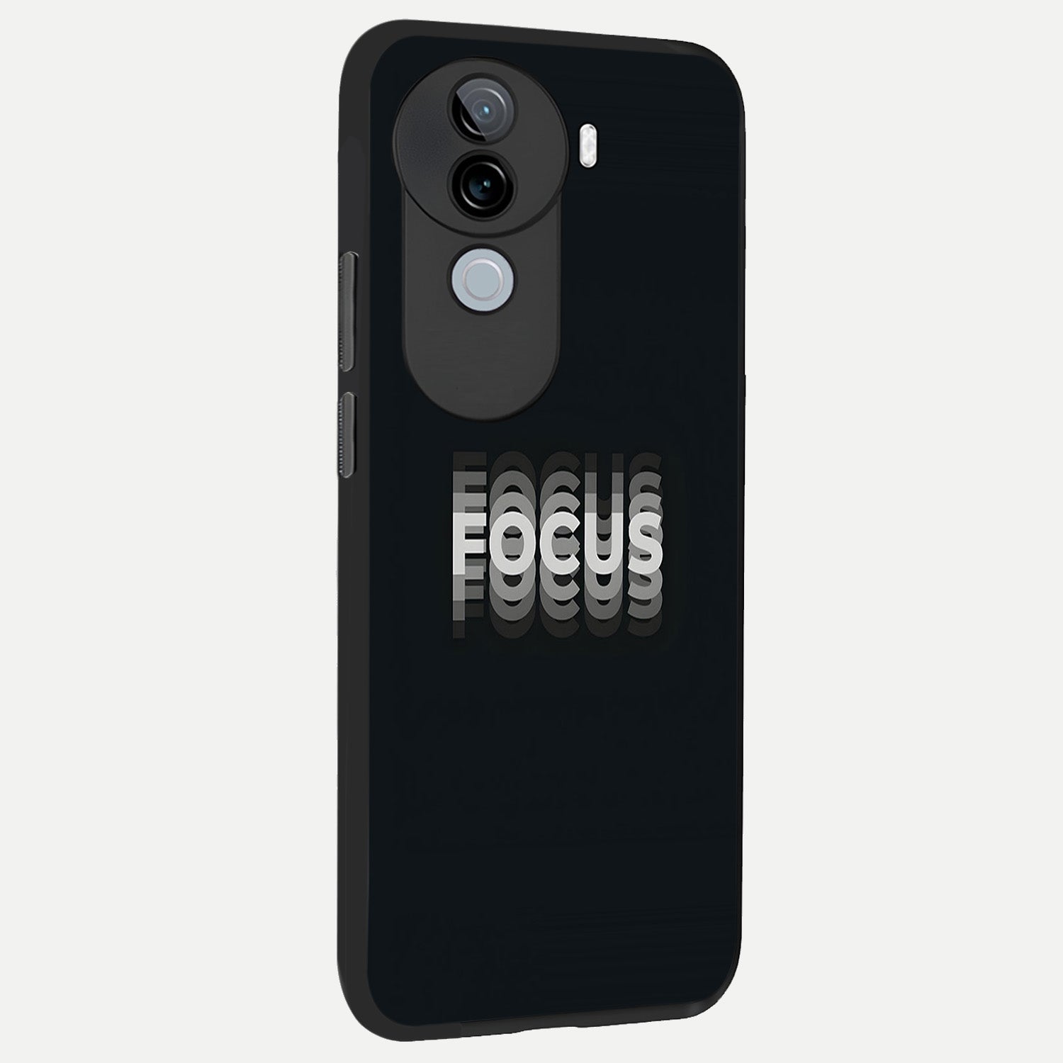  Mono Focus Vision back cover for iQOO Z9s slim fit glass case with vibrant aesthetic design