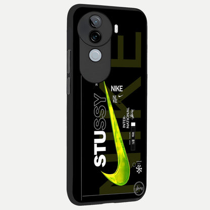  Neon Street Edition back cover for iQOO Z9s slim fit glass case with vibrant aesthetic design