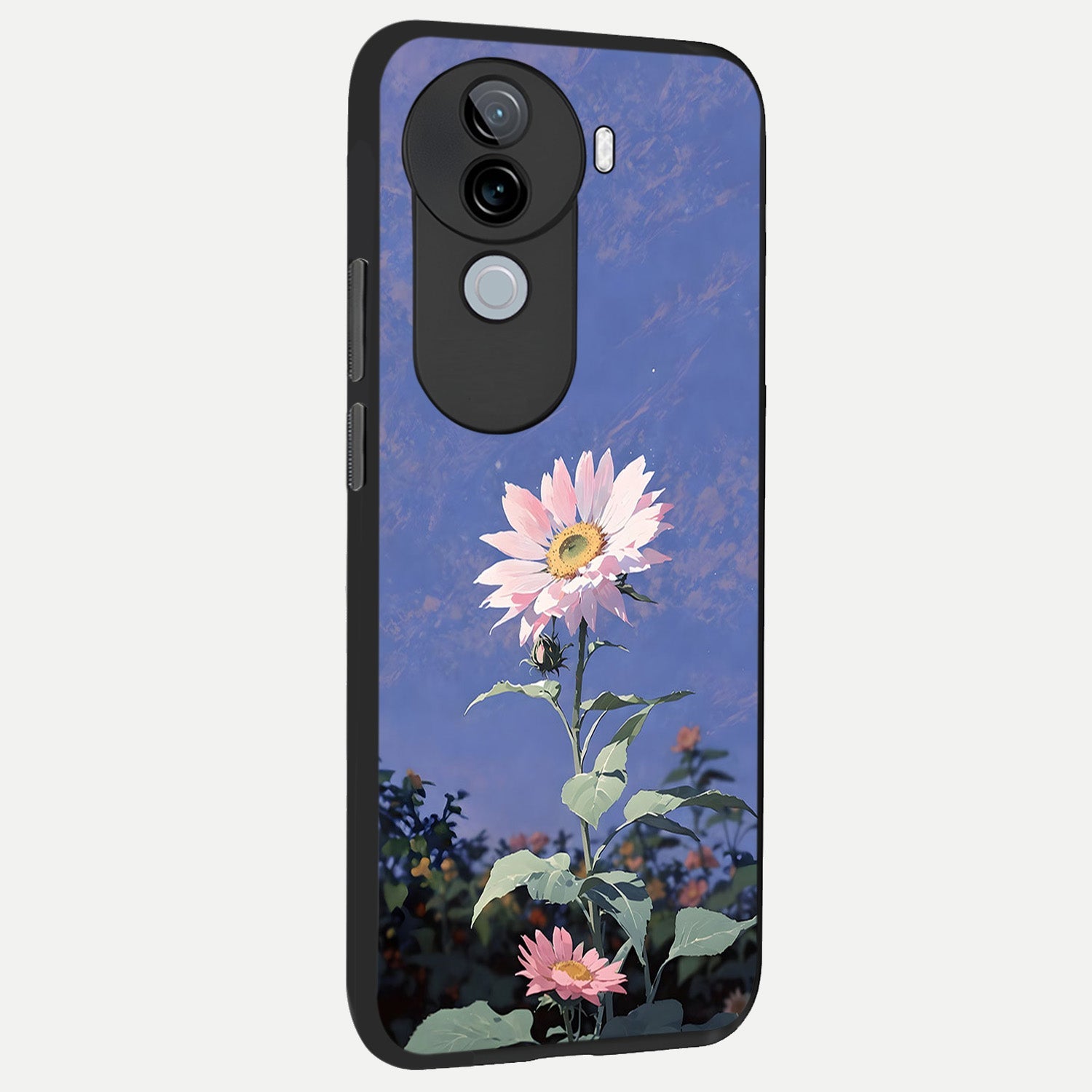  Pink Shells Outline back cover for iQOO Z9s slim fit glass case with vibrant aesthetic design