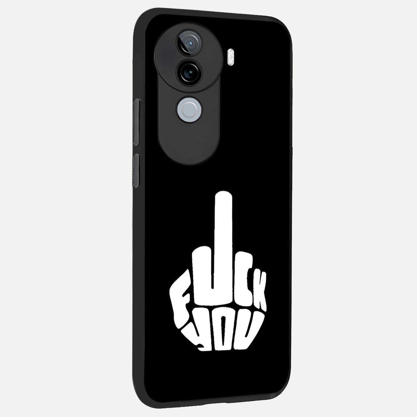  Rebel Mode On back cover for iQOO Z9s slim fit glass case with vibrant aesthetic design