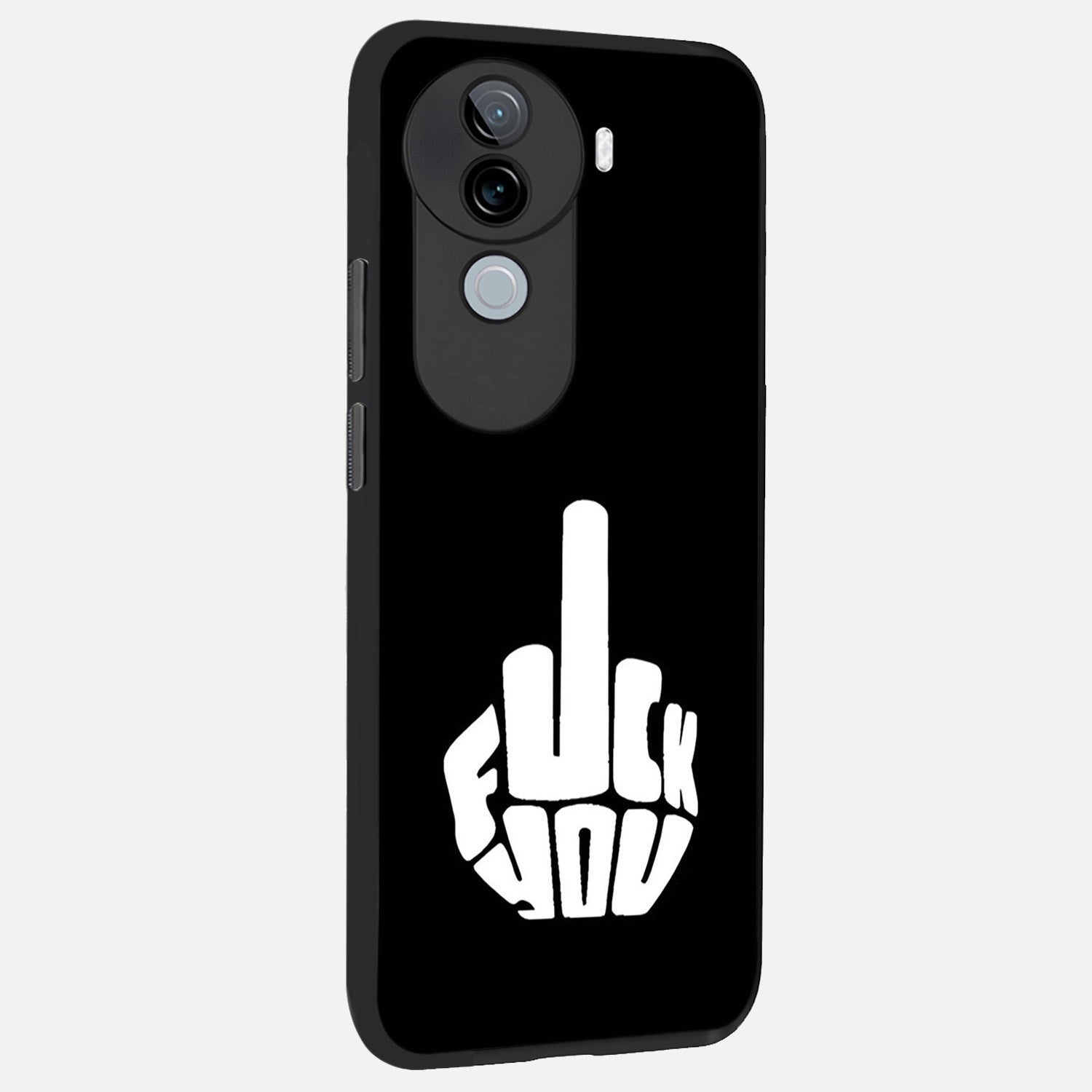  Rebel Mode On back cover for iQOO Z9s slim fit glass case with vibrant aesthetic design
