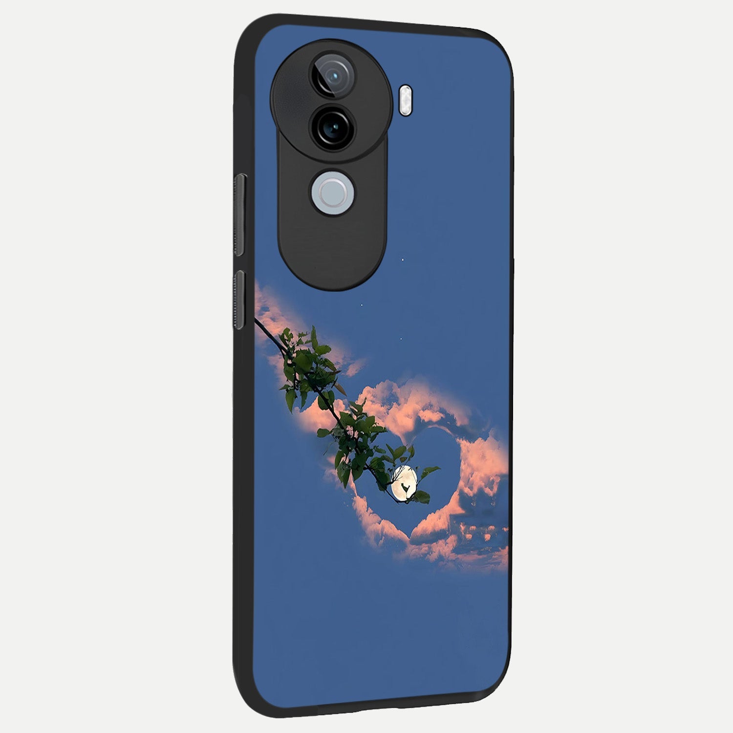  Sky Under Tree back cover for iQOO Z9s slim fit glass case with vibrant aesthetic design