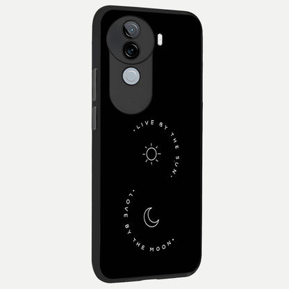 Sunflower Cat Art back cover for iQOO Z9s slim fit glass case with vibrant aesthetic design
