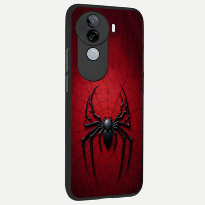  Superhero Web Emblem back cover for iQOO Z9s slim fit glass case with vibrant aesthetic design