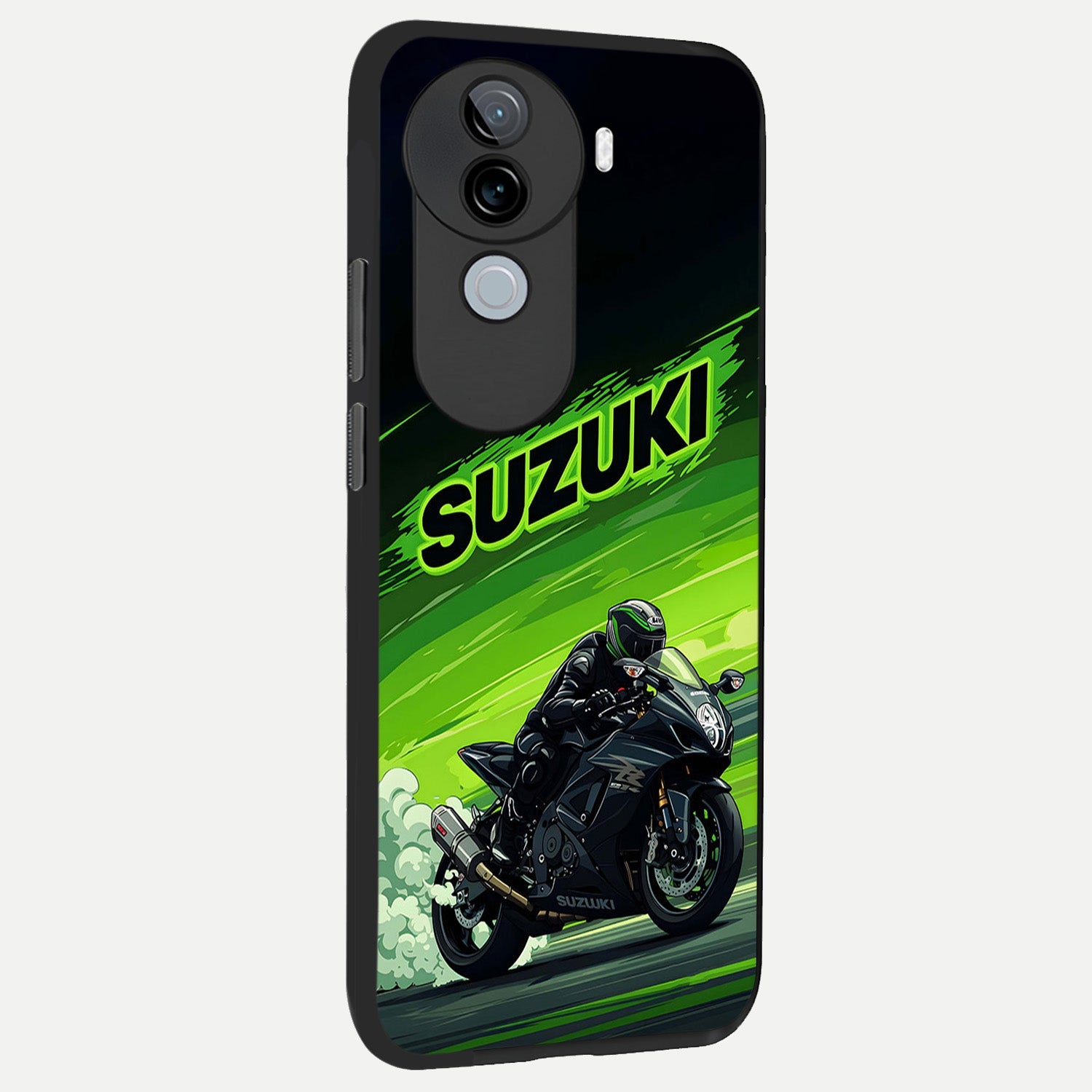  Suzuki Speed Beast back cover for iQOO Z9s slim fit glass case with vibrant aesthetic design