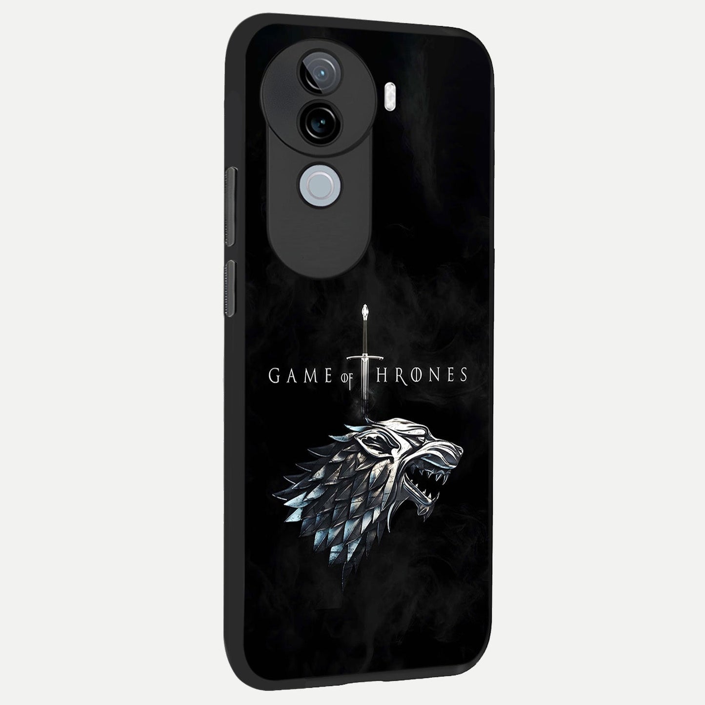  Throne Wolf Legacy back cover for iQOO Z9s slim fit glass case with vibrant aesthetic design