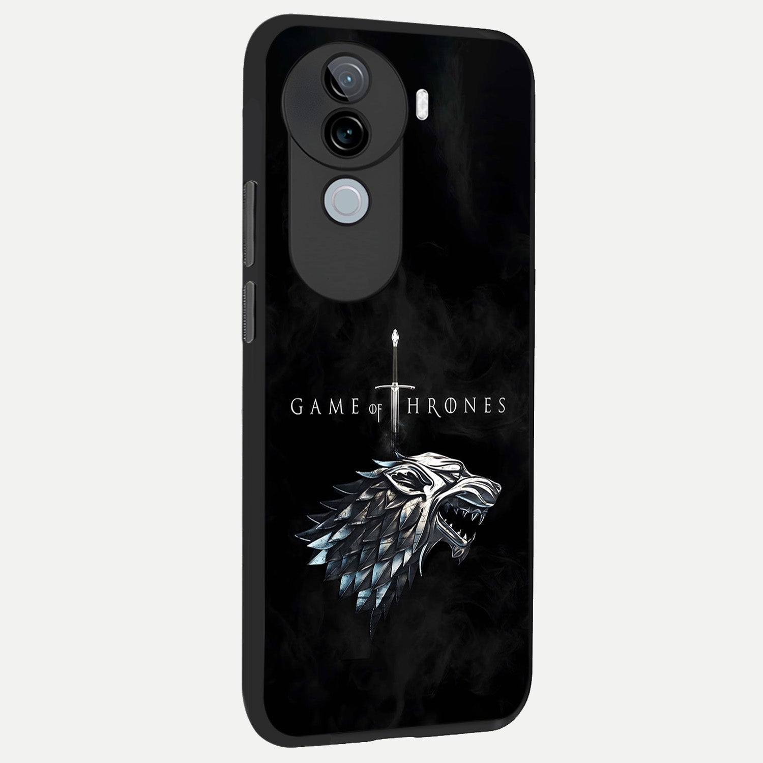  Throne Wolf Legacy back cover for iQOO Z9s slim fit glass case with vibrant aesthetic design