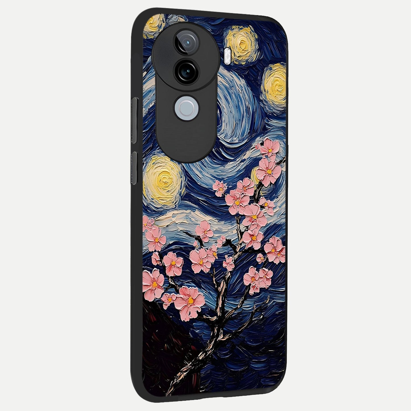 Van Gogh Scenery back cover for iQOO Z9s slim fit glass case with vibrant aesthetic design