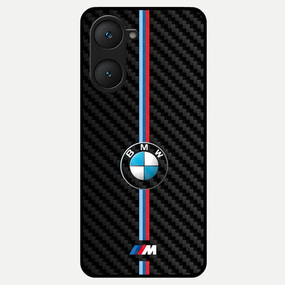  BMW Pattern Glass Case for iQOO Z9 lite back cover – full design glossy printed glass finish
