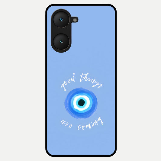  Bright Future Ahead Glass Case for iQOO Z9 lite back cover – full design glossy printed glass finish