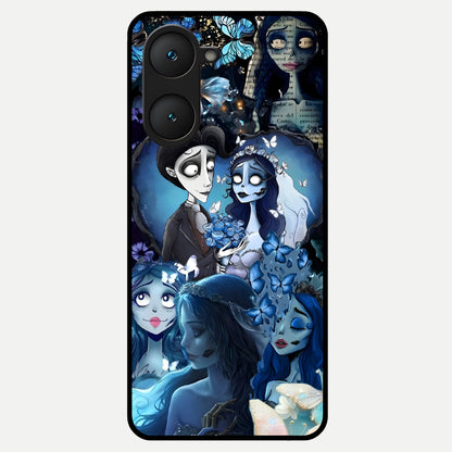  Butterfly Ghost Soul Glass Case for iQOO Z9 lite back cover – full design glossy printed glass finish