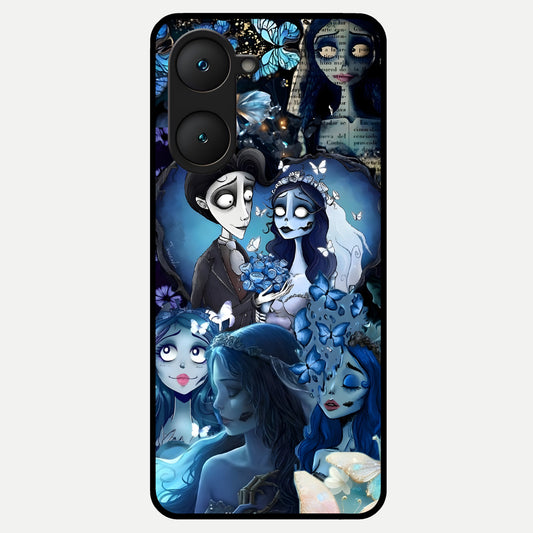  Butterfly Ghost Soul Glass Case for iQOO Z9 lite back cover – full design glossy printed glass finish