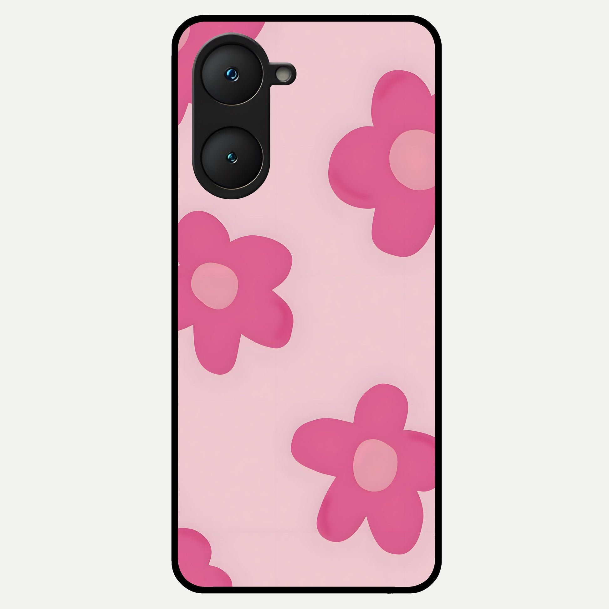  Candy Bloom Dreams Glass Case for iQOO Z9 lite back cover – full design glossy printed glass finish