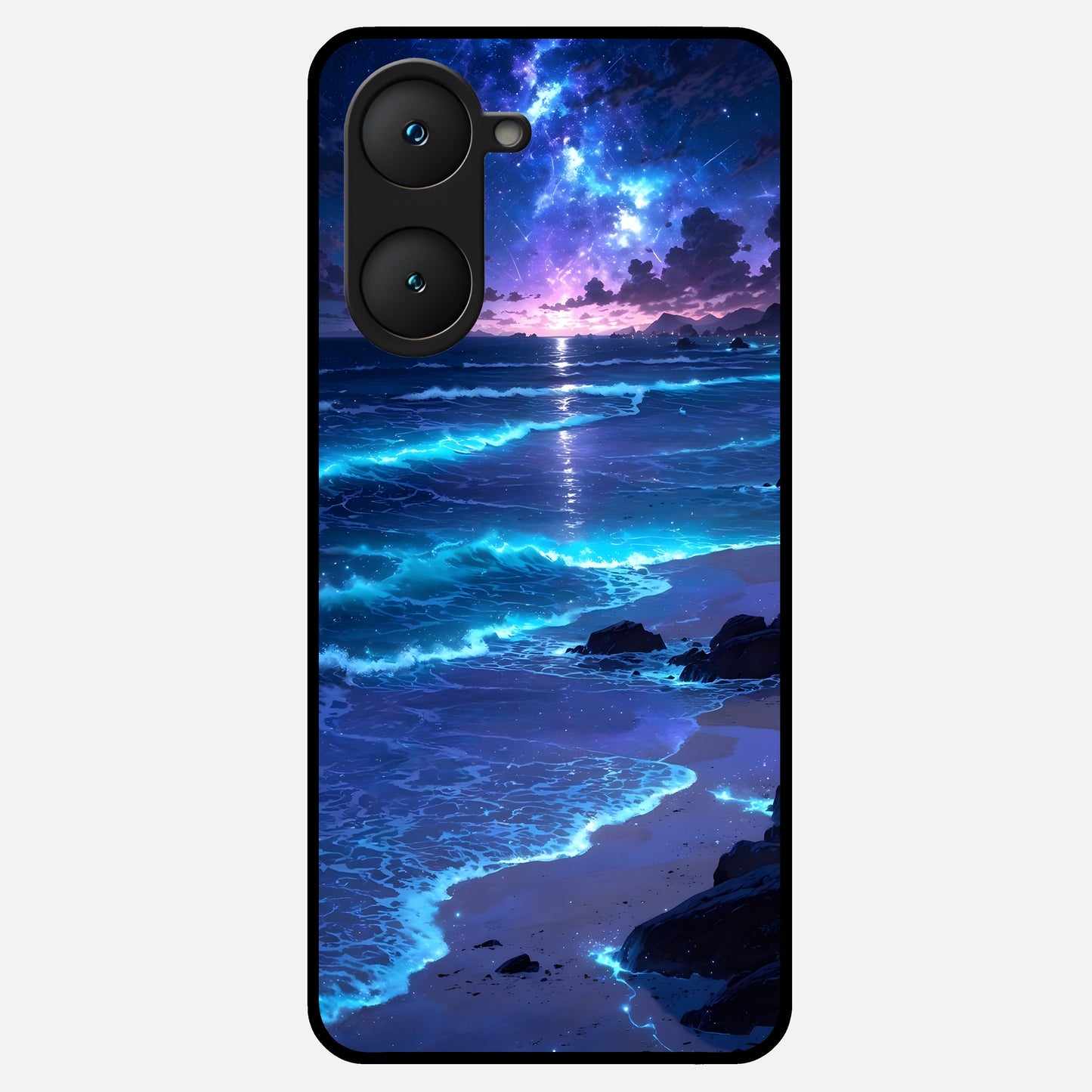  Classic Damn Look Glass Case for iQOO Z9 lite back cover – full design glossy printed glass finish
