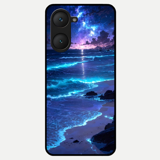 Classic Damn Look Glass Case for iQOO Z9 lite back cover – full design glossy printed glass finish