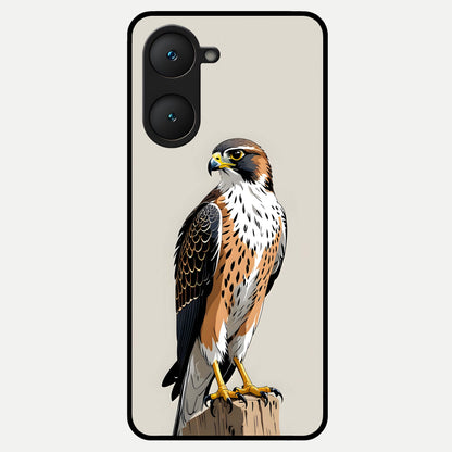  Clever Eagle Glass Case for iQOO Z9 lite back cover – full design glossy printed glass finish