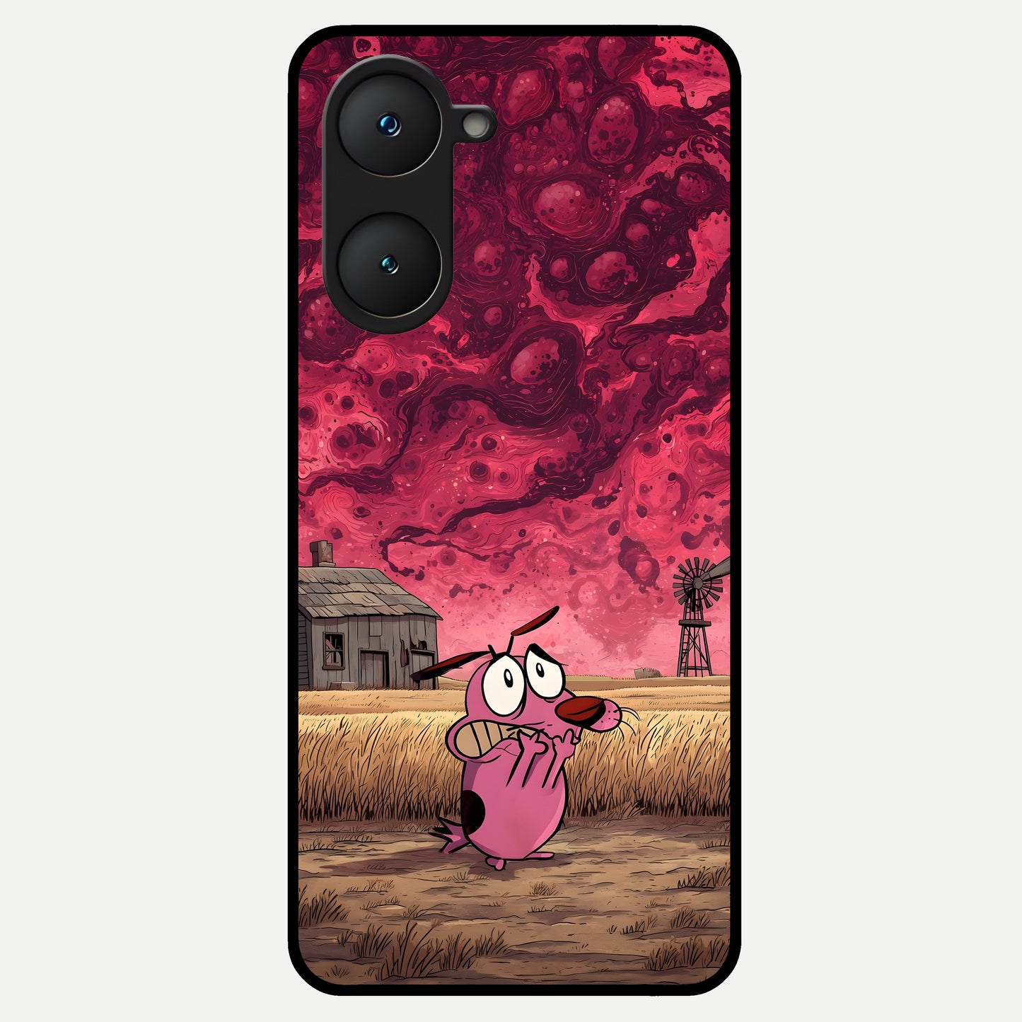  Courage Under Sky Glass Case for iQOO Z9 lite back cover – full design glossy printed glass finish