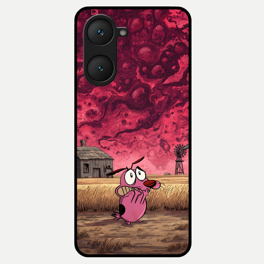  Courage Under Sky Glass Case for iQOO Z9 lite back cover – full design glossy printed glass finish