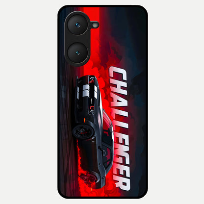 Crimson Challenger Fury Glass Case for iQOO Z9 lite back cover – full design glossy printed glass finish