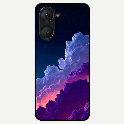  Dreamy Cloud Skies Glass Case for iQOO Z9 lite back cover – full design glossy printed glass finish