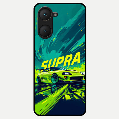  Electric Supra Thunder Glass Case for iQOO Z9 lite back cover – full design glossy printed glass finish