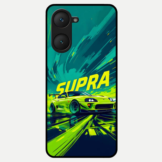 Electric Supra Thunder Glass Case for iQOO Z9 lite back cover – full design glossy printed glass finish