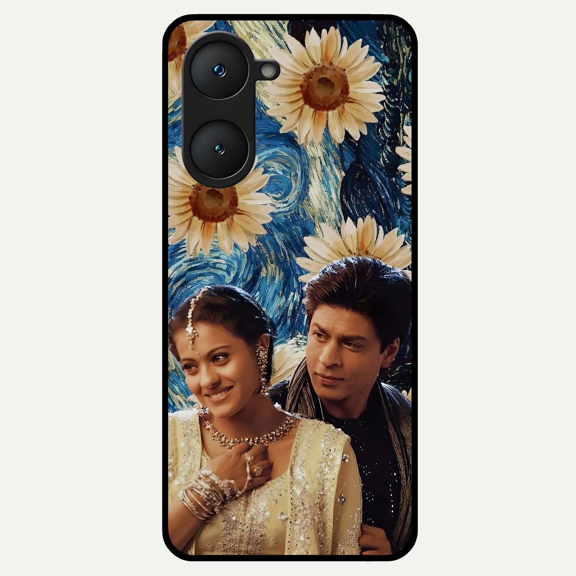  Eternal Love Story Glass Case for iQOO Z9 lite back cover – full design glossy printed glass finish
