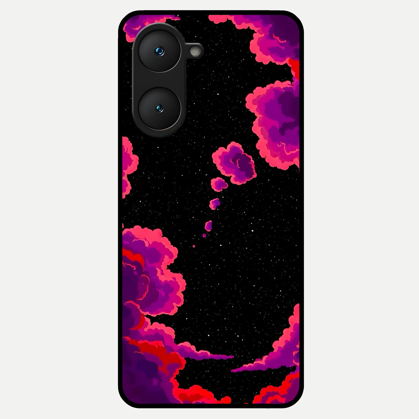 Galaxy Dream Frame Glass Case for iQOO Z9 lite back cover – full design glossy printed glass finish