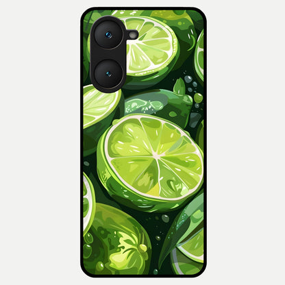  Green Kawasaki Glass Case for iQOO Z9 lite back cover – full design glossy printed glass finish