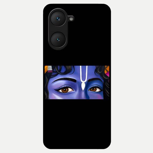  Krishna Eye Glass Case for iQOO Z9 lite back cover – full design glossy printed glass finish