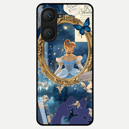  Midnight Queen Glass Case for iQOO Z9 lite back cover – full design glossy printed glass finish